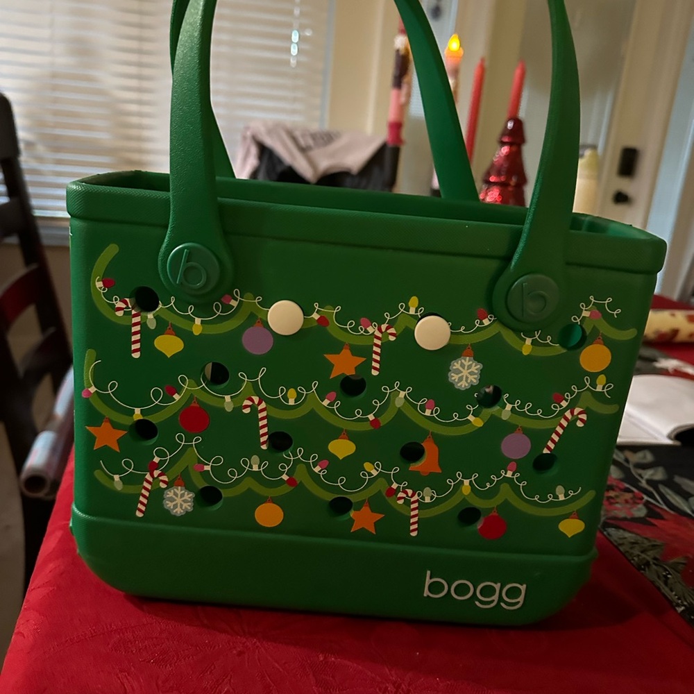 Green Holiday Tote Bag